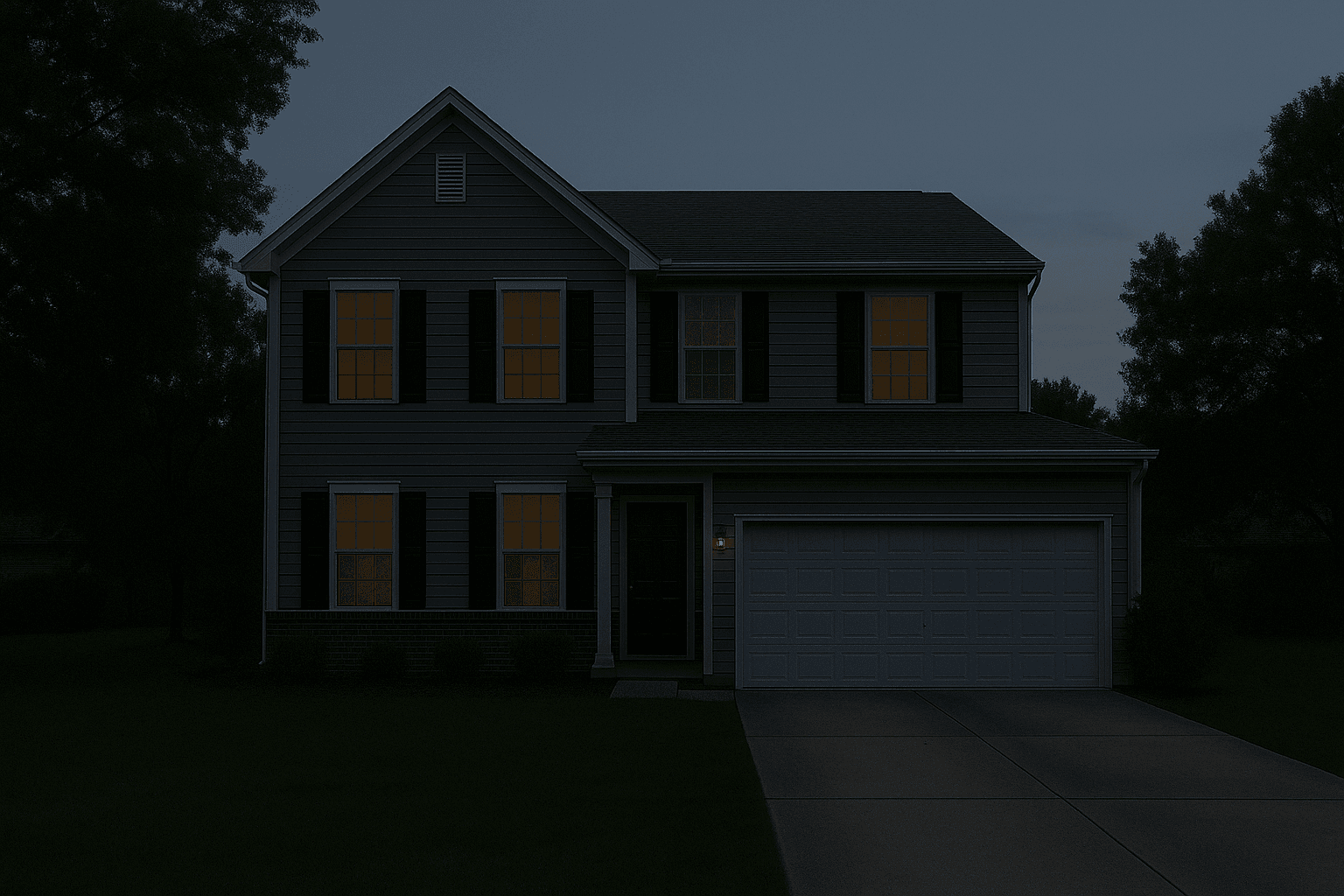 The raw twilight exposure, straight off the card