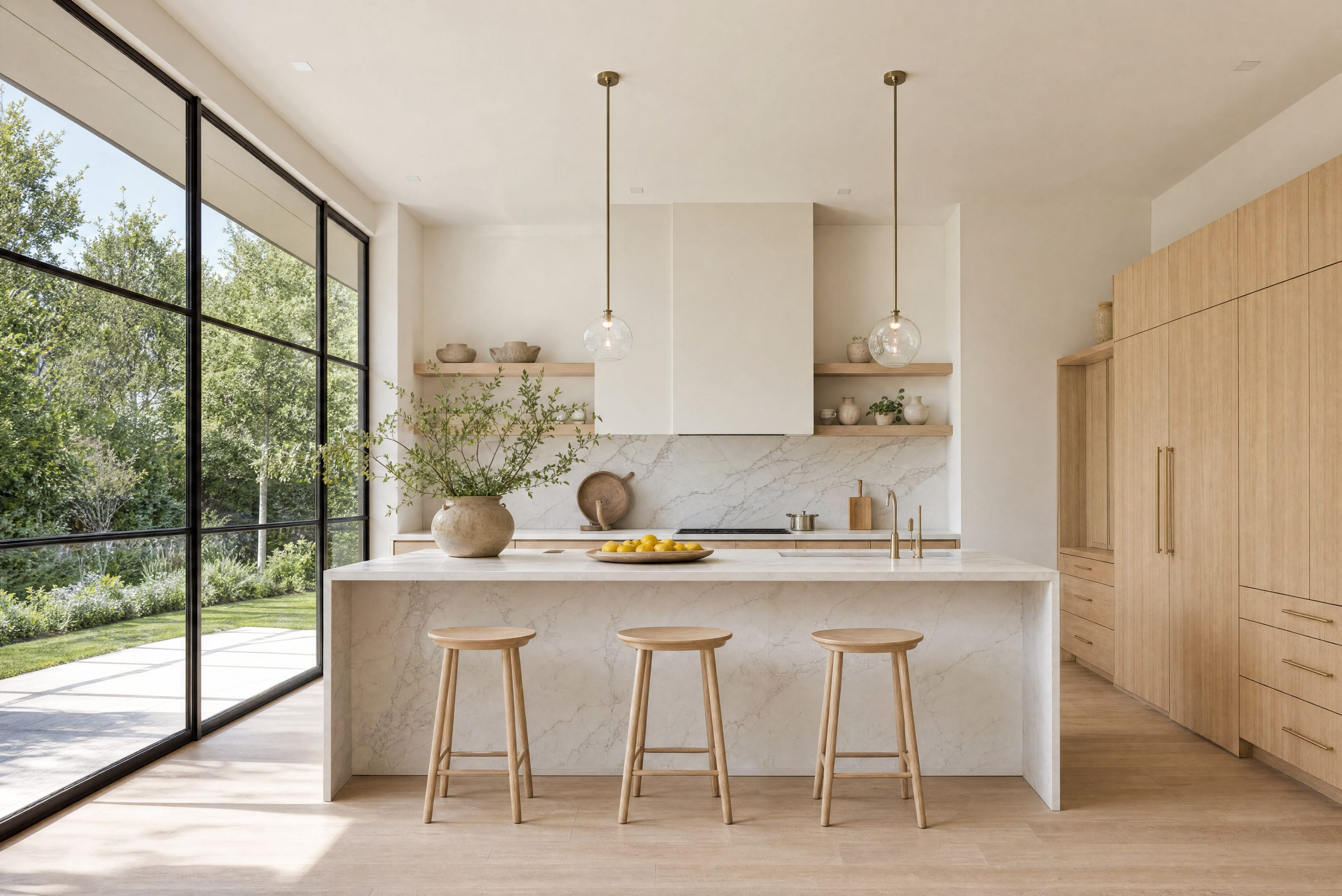 A bright kitchen photographed for a listing